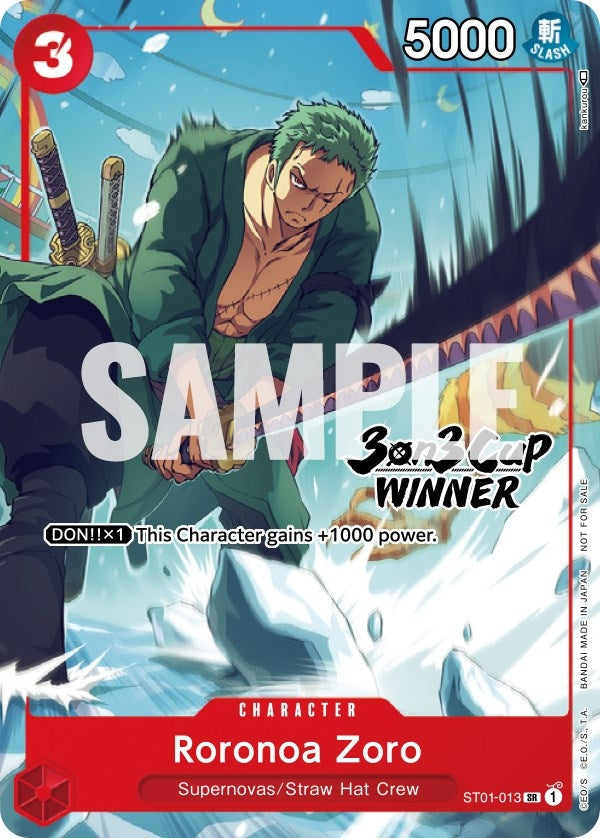 Roronoa Zoro (3-on-3 Cup) [Winner] (ST01-013) (OP-PR)