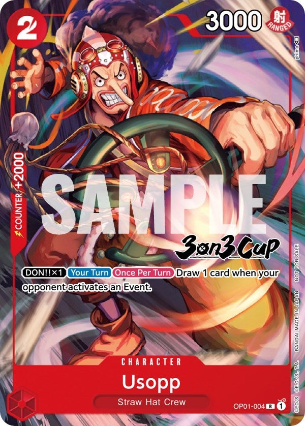 Usopp (3-on-3 Cup) [Participant] (OP01-004) (OP-PR)