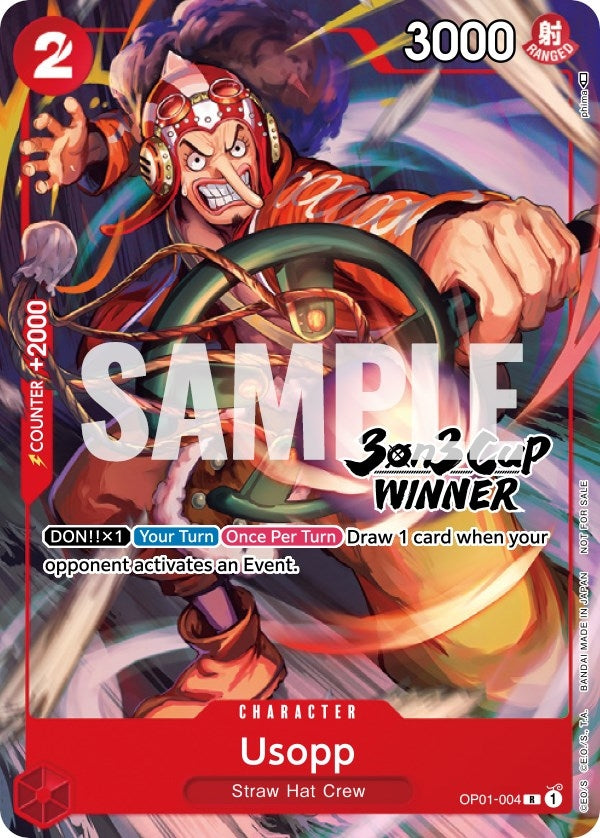 Usopp (3-on-3 Cup) [Winner] (OP01-004) (OP-PR)