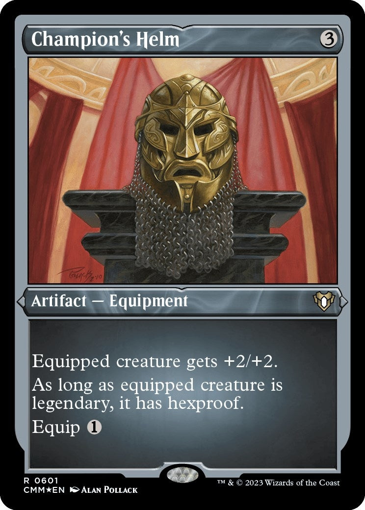 Champion's Helm (Foil Etched) (601) (CMM)