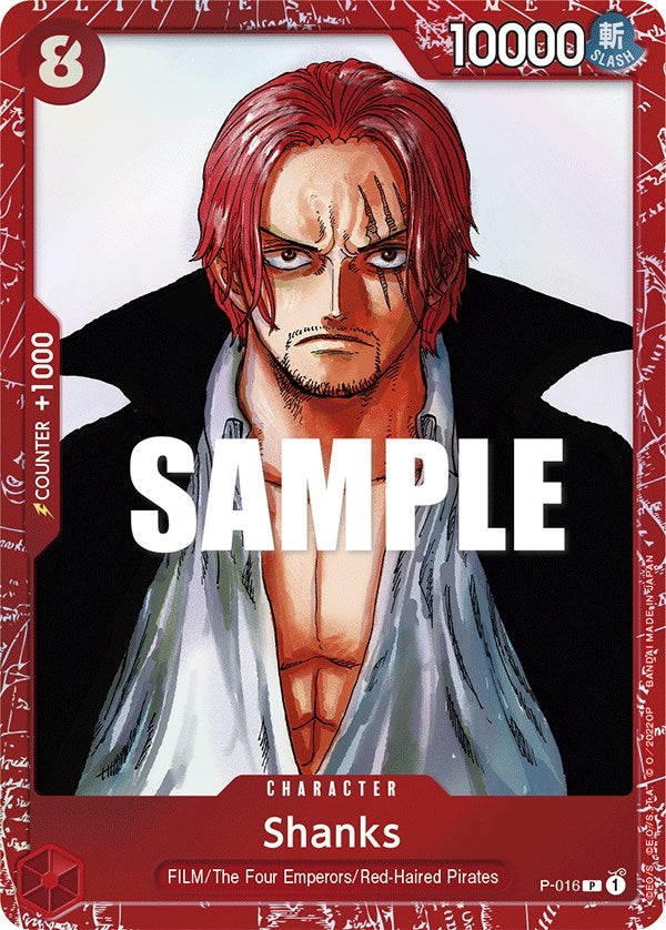 Shanks (Premium Card Collection -ONE PIECE FILM RED Edition-) (P-016) (OP-PR)