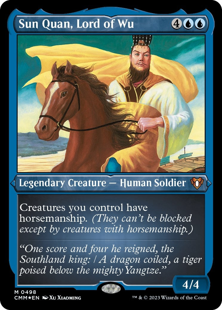 Sun Quan, Lord of Wu (Foil Etched) (498) (CMM)