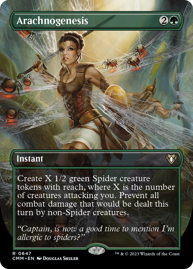 Image for Arachnogenesis (Borderless) (647) (CMM) - Magic: The Gathering