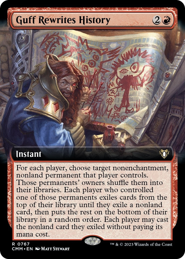 Guff Rewrites History (Extended Art) (767) (CMM)