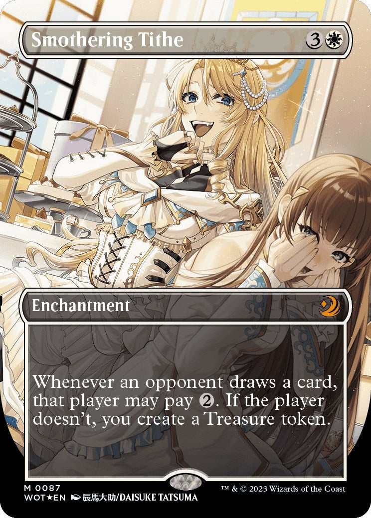 Smothering Tithe (Anime Borderless) (Confetti Foil) (87) (WOT)