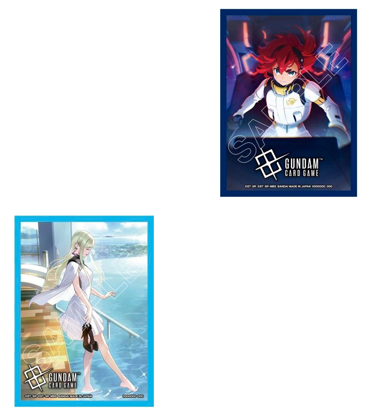 Bandai Gundam Card Game - Official Card Sleeves - 02 - Nu Gundam VS Sazabi