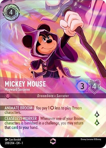 Mickey Mouse - Wayward Sorcerer (Enchanted) (208/204) (1)