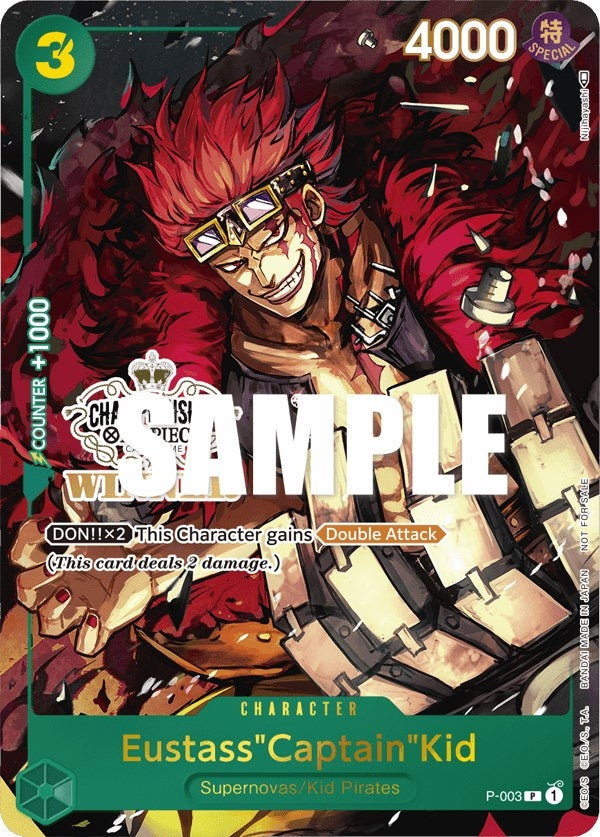 Eustass"Captain"Kid (Store Championship Vol. 2 Winner) (P-003) (OP-PR)
