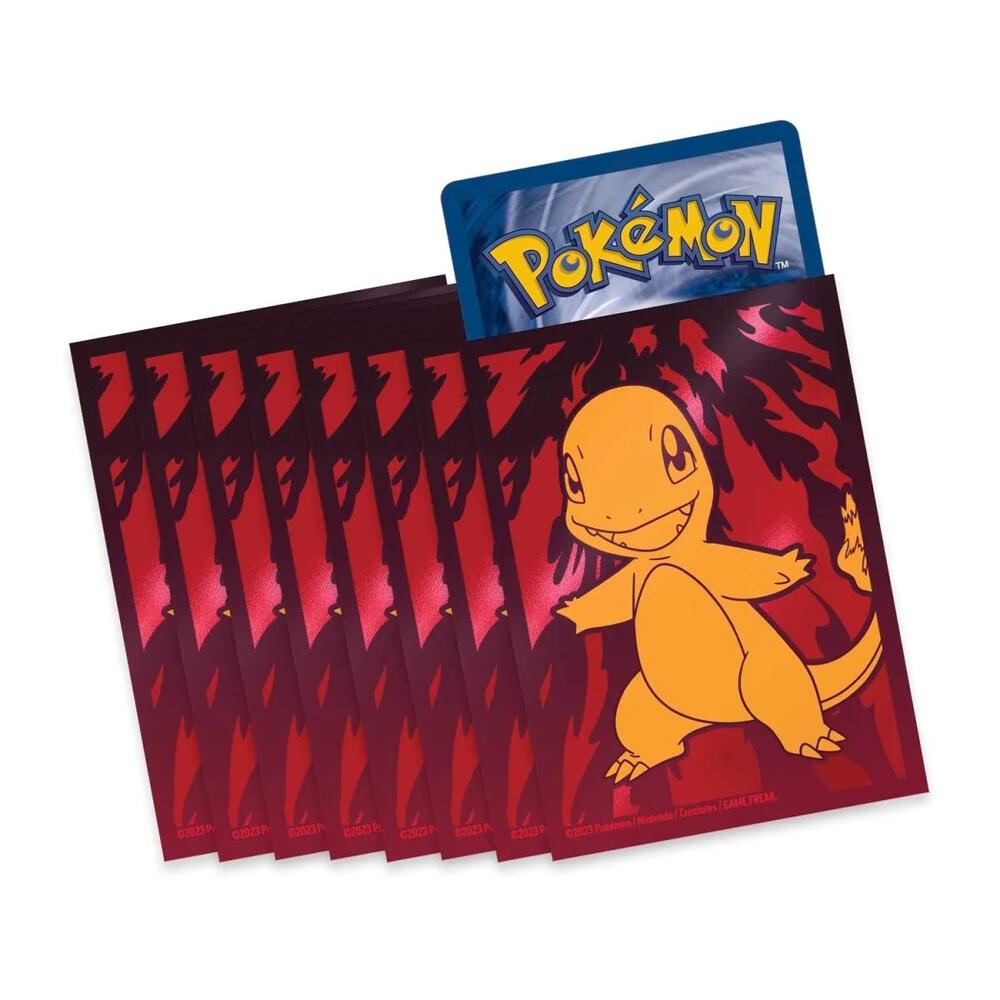 Pokemon TCG: Obsidian Flames Elite Trainer Box Card Sleeves - Charmander (65-Pack) - Pokemon International Card Sleeves