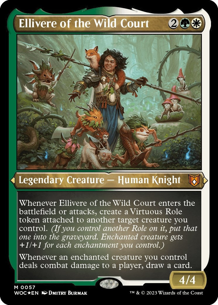 Ellivere of the Wild Court (Display Commander) - Thick Stock (57) (WOC)