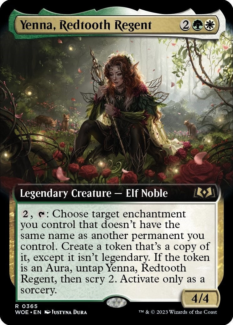 Yenna, Redtooth Regent (Extended Art) (365) (WOE)