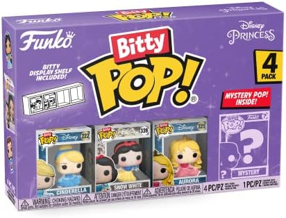 Funko Bitty Pop Disney Princesses 4-Pack with Mystery Figure