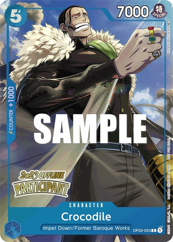 Crocodile (Offline Regional 2023) [Participant] (OP02-053) (OP-PR)