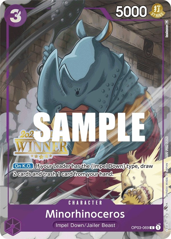 Minorhinoceros (Offline Regional 2023) [Winner] (OP03-069) (OP-PR)