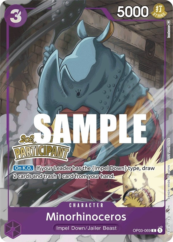 Minorhinoceros (Offline Regional 2023) [Participant] (OP03-069) (OP-PR)