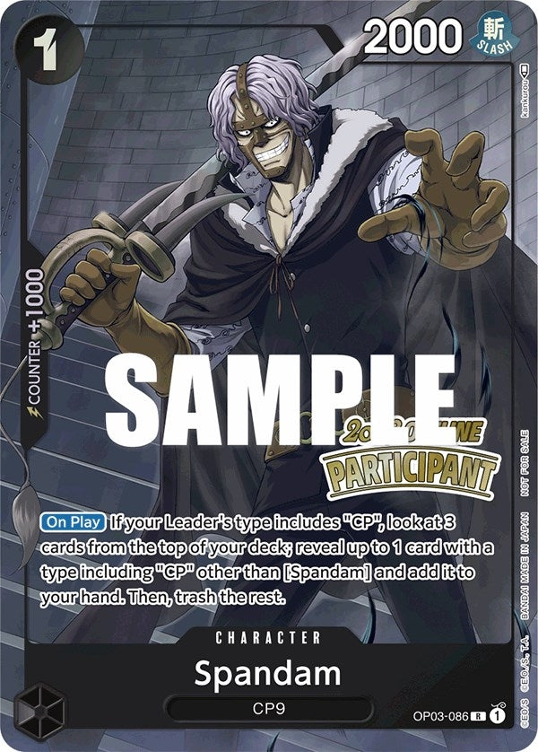 Spandam (Offline Regional 2023) [Participant] (OP03-086) (OP-PR)