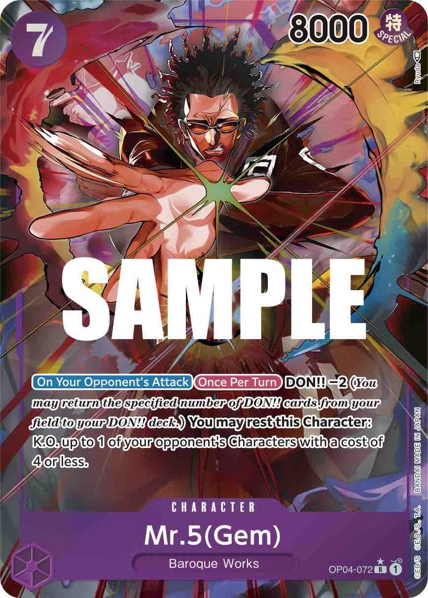 Mr.5 (Gem) (Alternate Art) (OP04-072) (OP04)