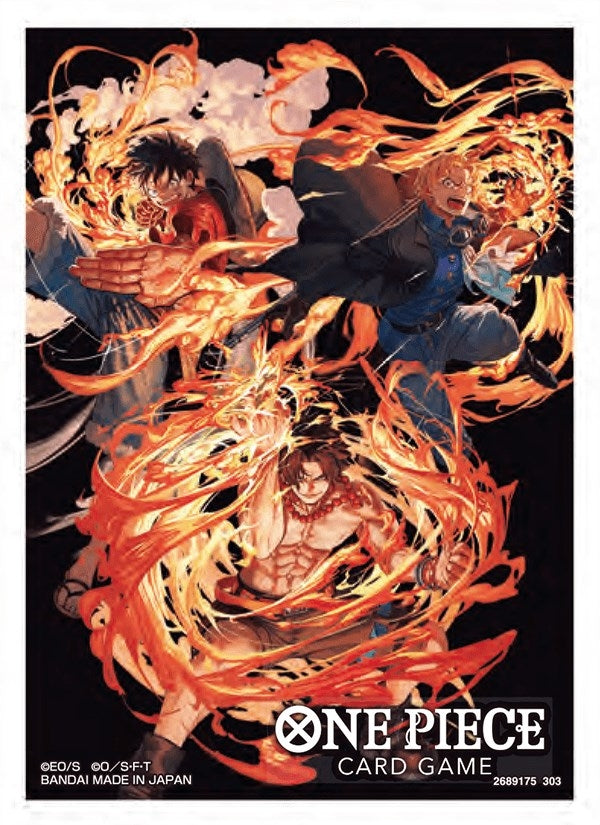 One Piece Card Game Official Sleeves - Ace/Sabo/Luffy (10-Pack)