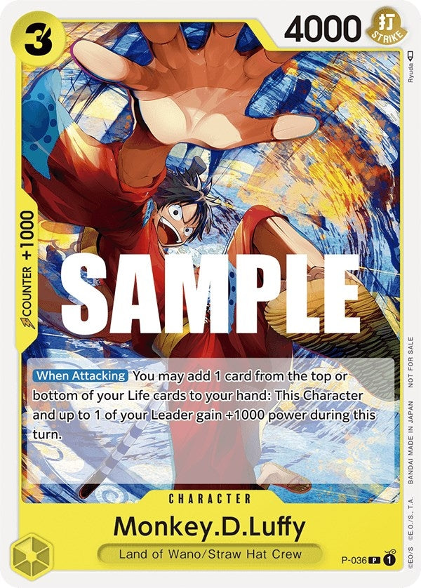 Monkey.D.Luffy (Pre-Release Tournament) (P-036) (OP-PR)