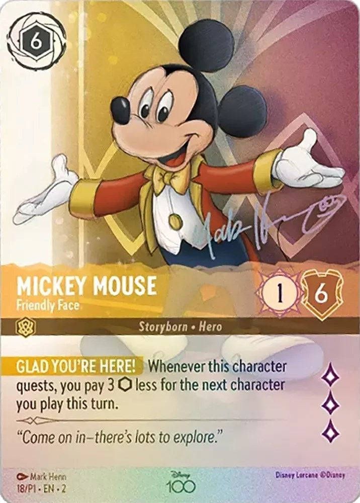 Mickey Mouse - Friendly Face (Alternate Art) (18) (D100)