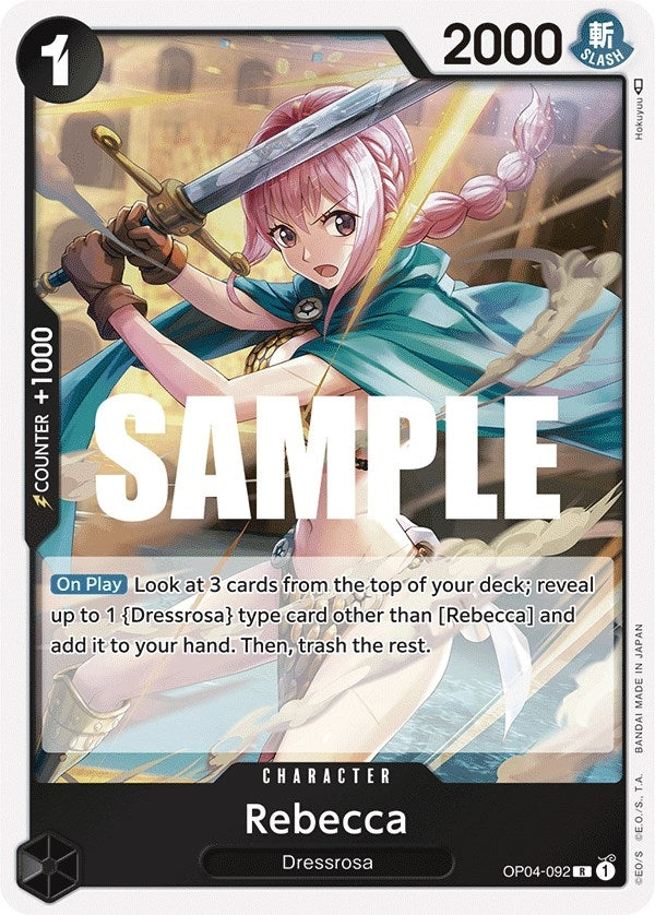 Image for Rebecca (092) (OP04-092) (OP04) - One Piece Card Game