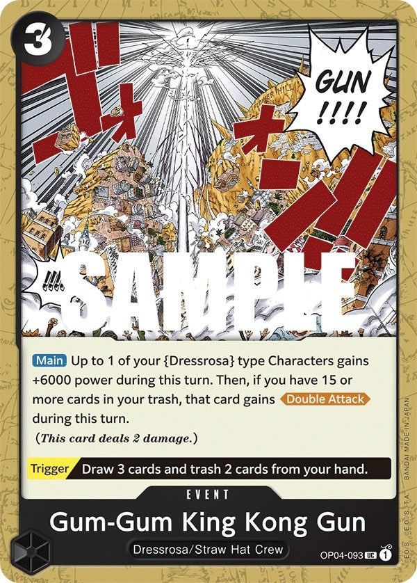 Image for Gum-Gum King Kong Gun (OP04-093) (OP04) - One Piece Card Game
