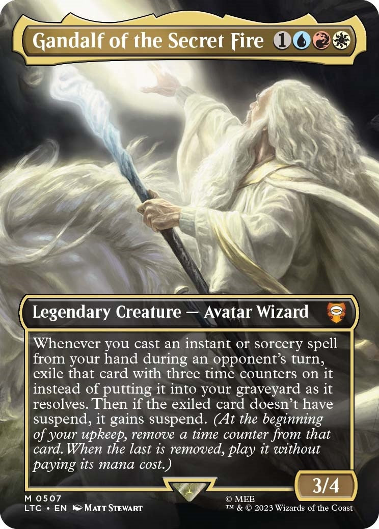 Gandalf of the Secret Fire (Borderless) (507) (LTC)