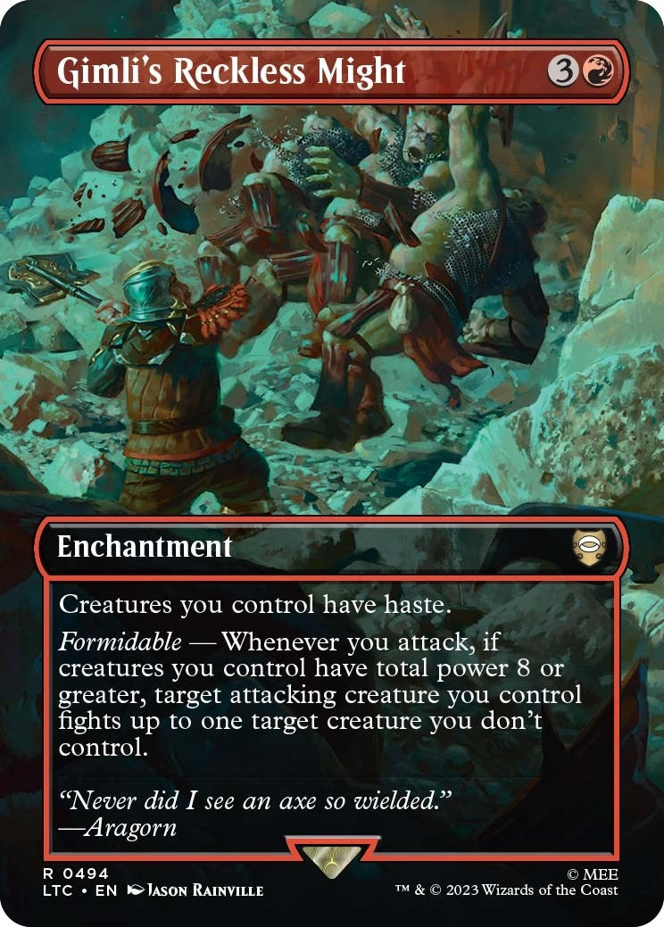 Gimli's Reckless Might (Borderless) (494) (LTC)