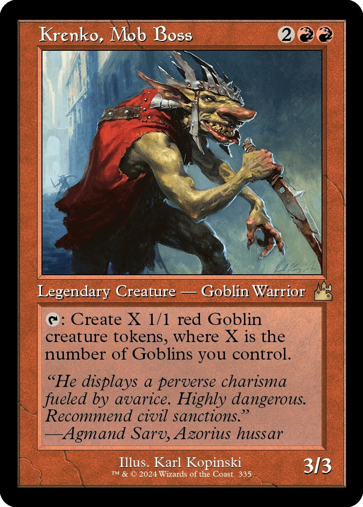 Krenko, Mob Boss (Retro Frame) (335) (RVR)