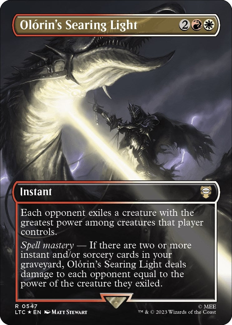 Olorin's Searing Light (Borderless) (Surge Foil) (547) (LTC)