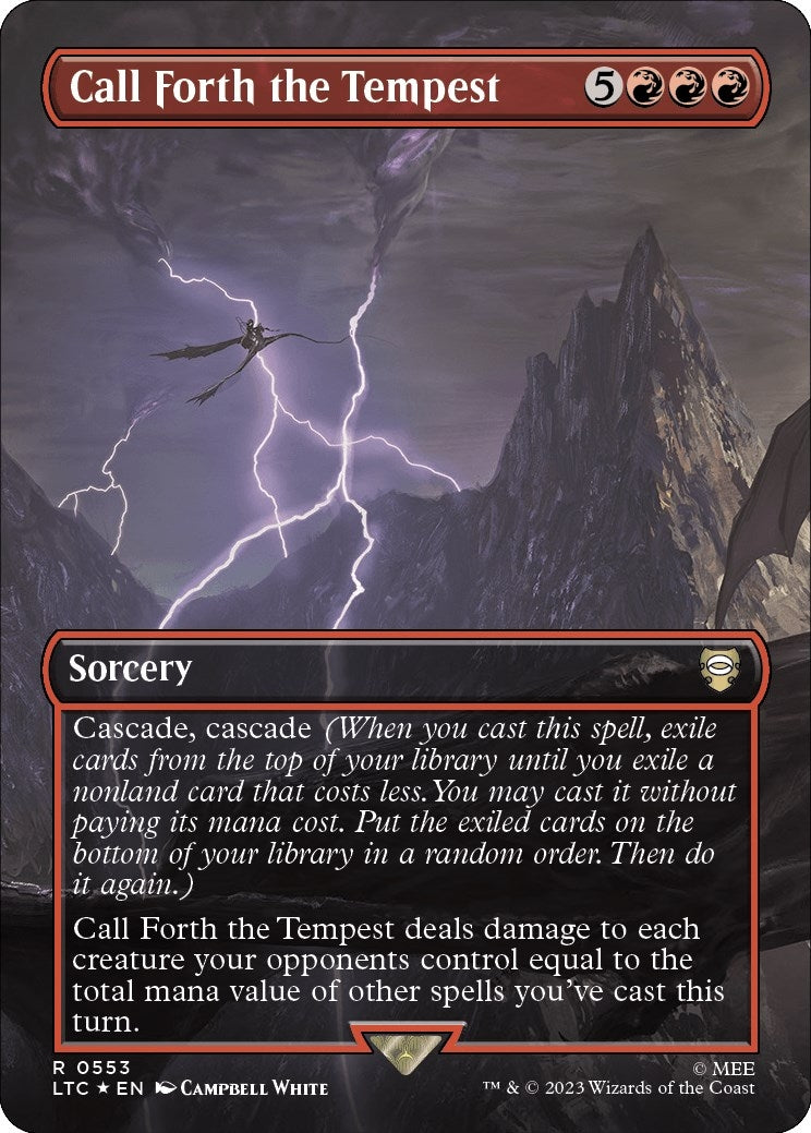 Call Forth the Tempest (Borderless) (Surge Foil) (553) (LTC)