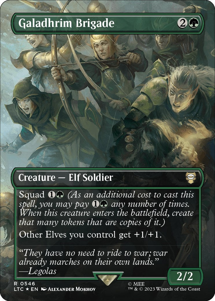 Galadhrim Brigade (Borderless) (Surge Foil) (546) (LTC)