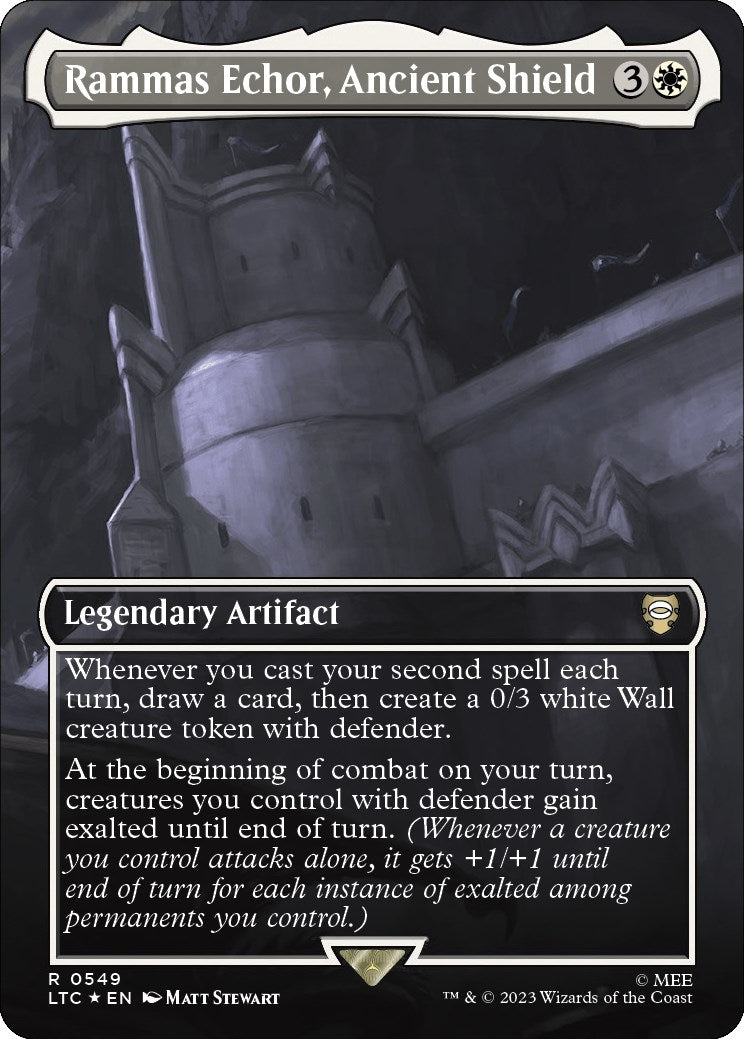 Rammas Echor, Ancient Shield (Borderless) (Surge Foil) (549) (LTC)