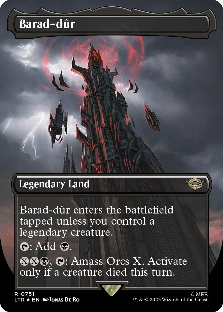 Barad-dur (0751) (Borderless) (Surge Foil) (751) (LTR)