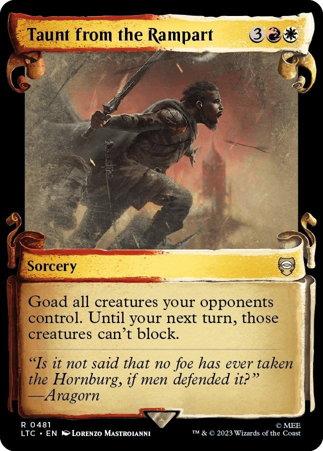 Taunt from the Rampart (Showcase Scrolls) (481) (LTC)