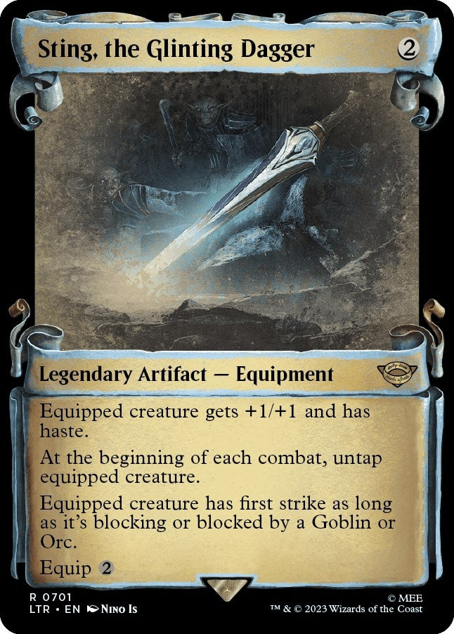 Sting, the Glinting Dagger (Showcase Scrolls) (701) (LTR)