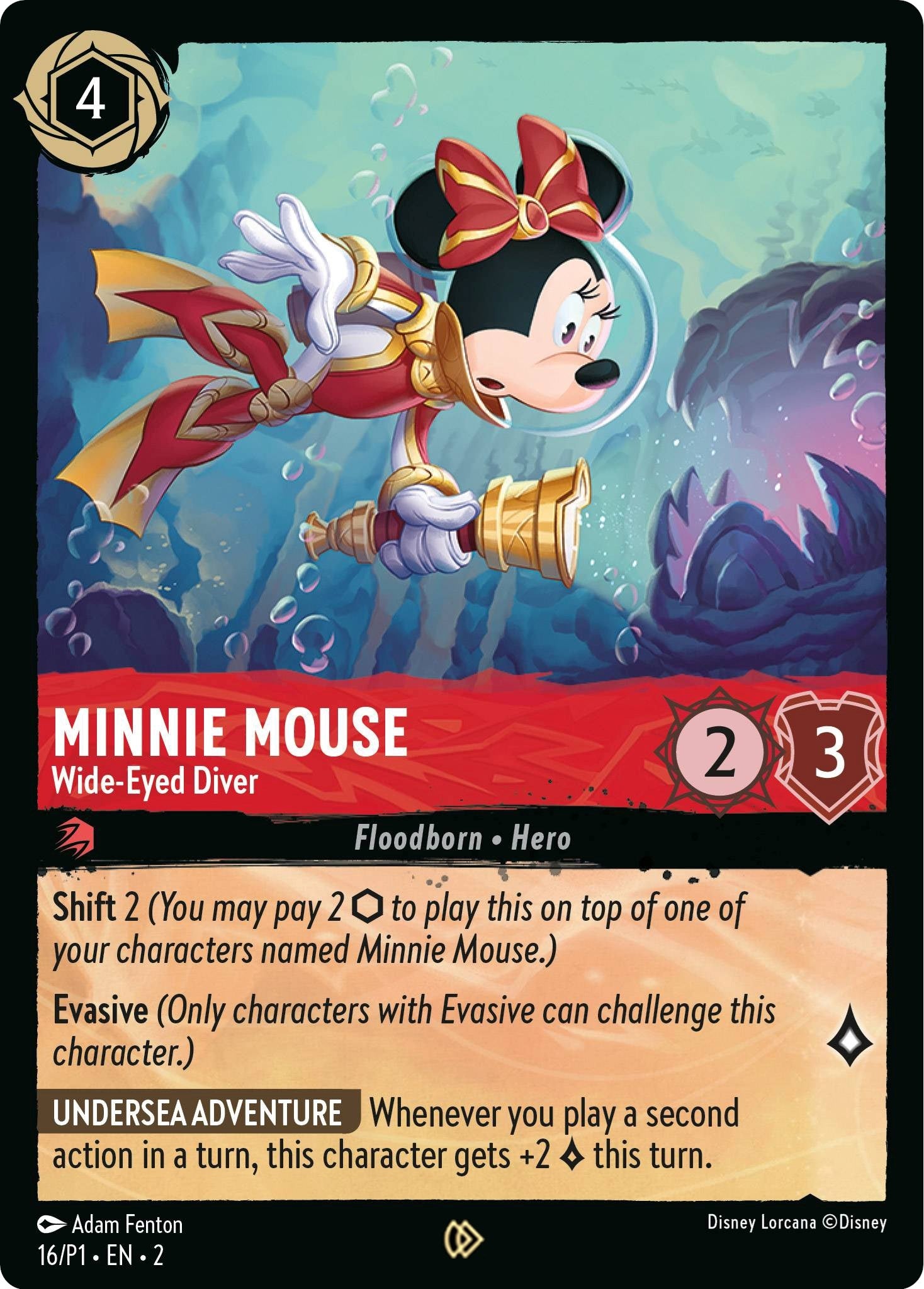 Minnie Mouse - Wide-Eyed Diver (16) (DLPC)