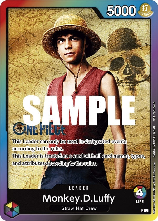 Monkey.D.Luffy (Leader Pack - Live Action) (Sealed Battle 2023 Vol. 1) (OP-PR)
