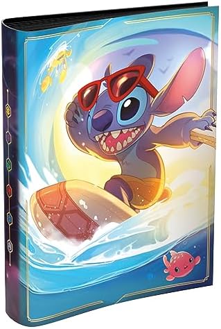 (OPEN) Ravensburger Disney Lorcana TCG Portfolio featuring Stitch – Carefree Surfer by