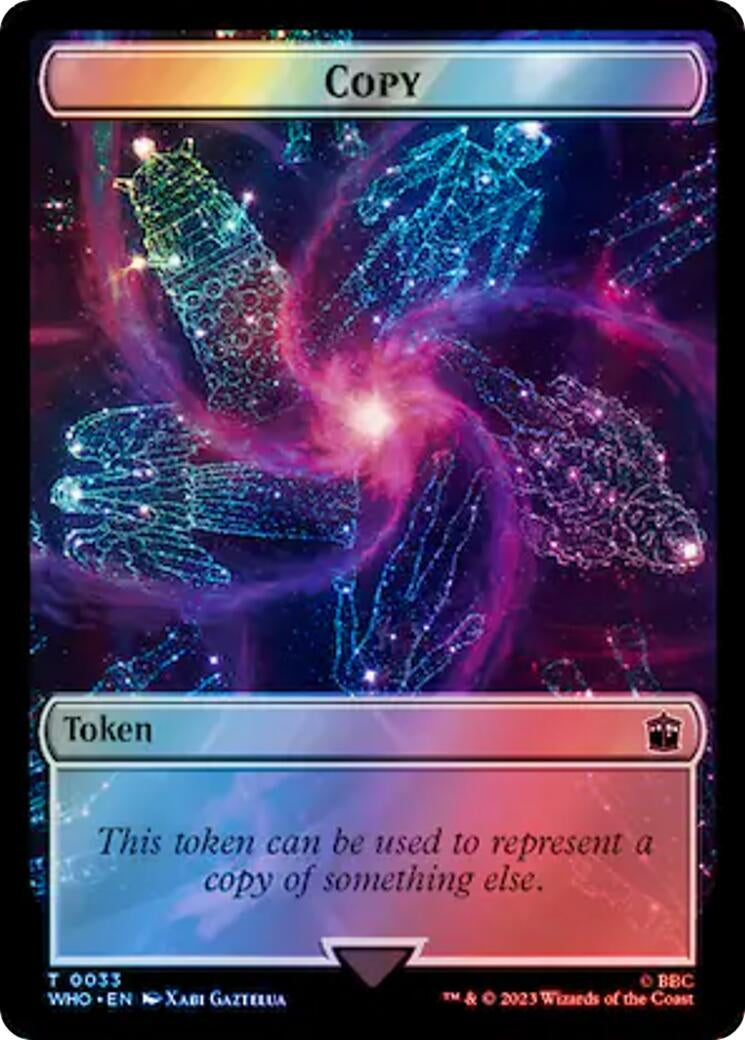 Copy // Treasure (0062) Double-Sided Token (Surge Foil) (33 // 62) (WHO)