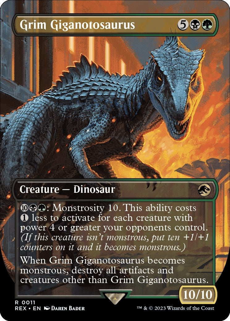 Grim Giganotosaurus (Borderless) (11) (REX)