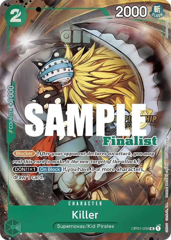 Killer (CS 2023 Top Players Pack) [Finalist] (OP01-039) (OP-PR)