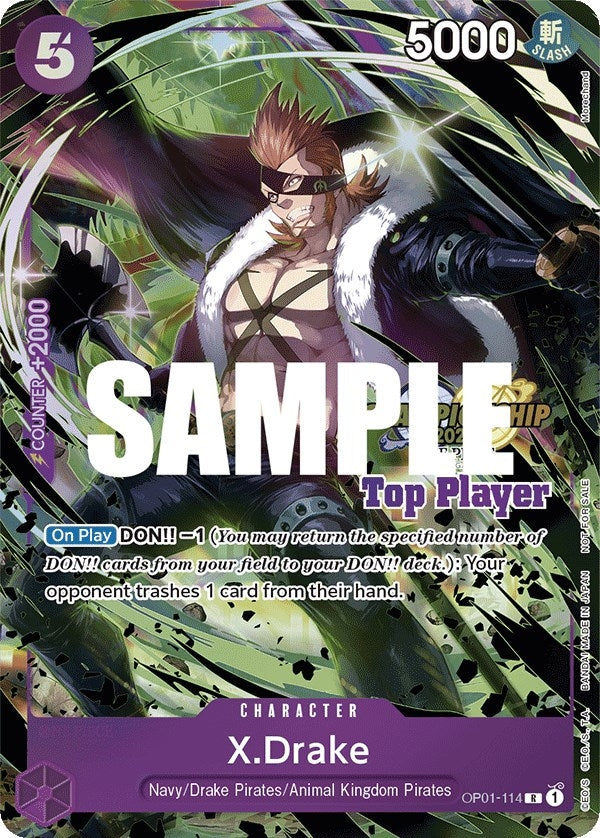 Image for X.Drake (CS 2023 Top Players Pack) - One Piece Card Game