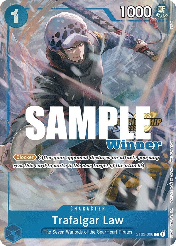 Image for Trafalgar Law (CS 2023 Top Players Pack) [Winner] (ST03-008) (OP-PR) - One Piece Card Game
