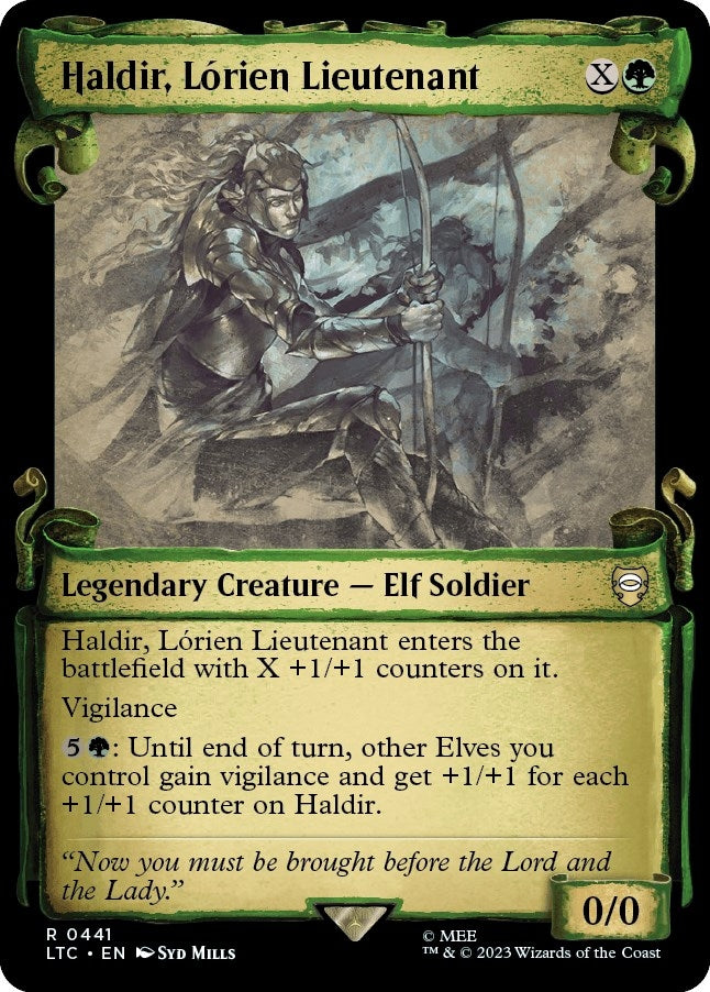 Haldir, Lorien Lieutenant (Showcase Scrolls) (441) (LTC)