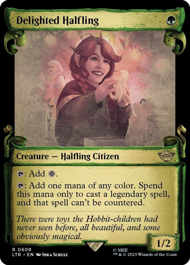 Delighted Halfling (Showcase Scrolls) (609) (LTR)