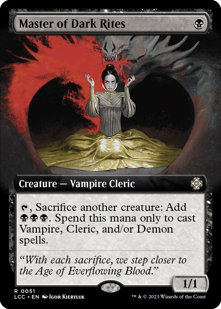Master of Dark Rites (Extended Art) (51) (LCC)