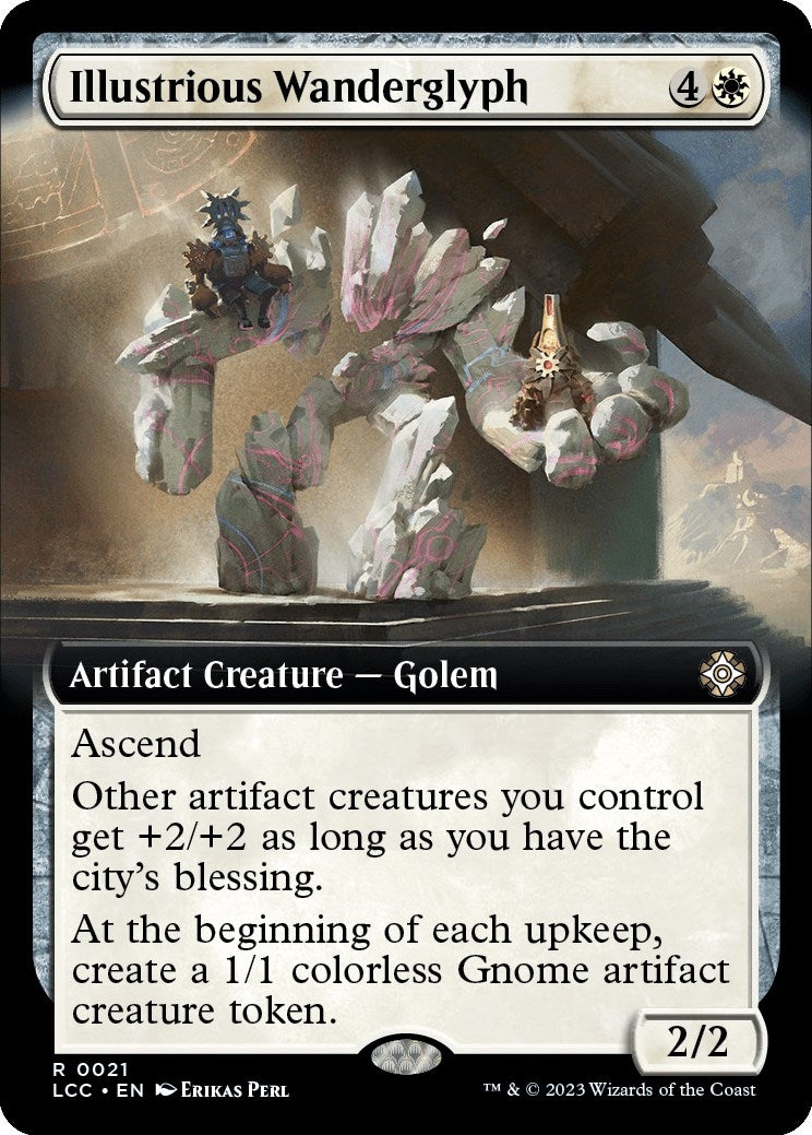Illustrious Wanderglyph (Extended Art) (21) (LCC)