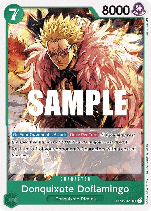 Image for Donquixote Doflamingo (029) (OP05-029) (OP05) - One Piece Card Game