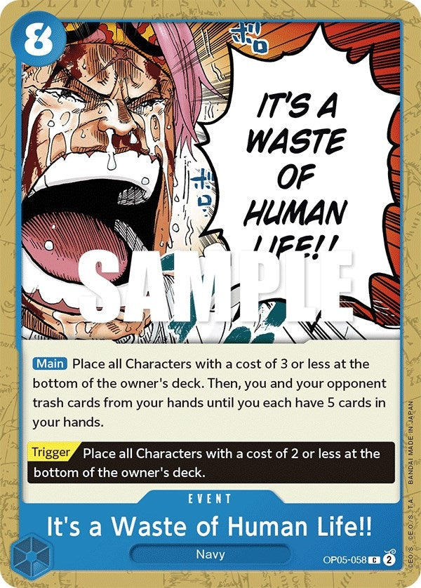 It's a Waste of Human Life!! (OP05-058) (OP05)